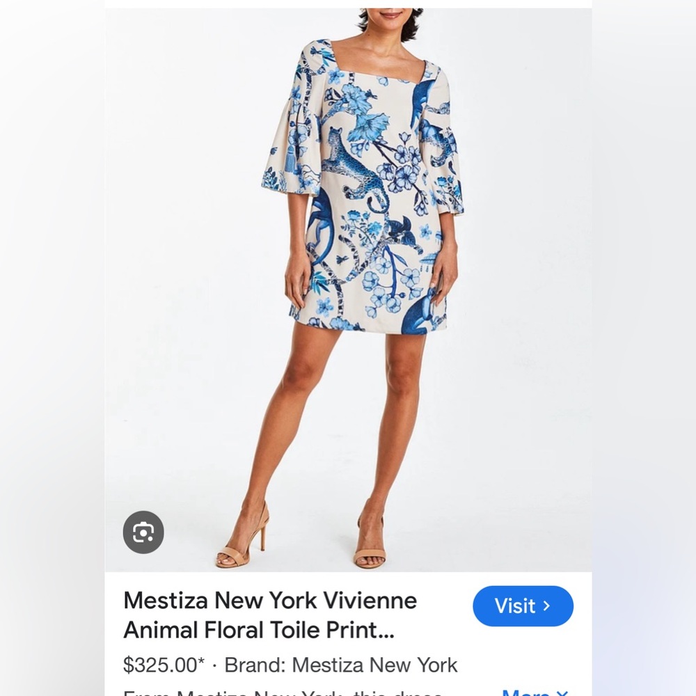 Mestiza New York Vivienne Mini Dress
Animal Floral Toile Print